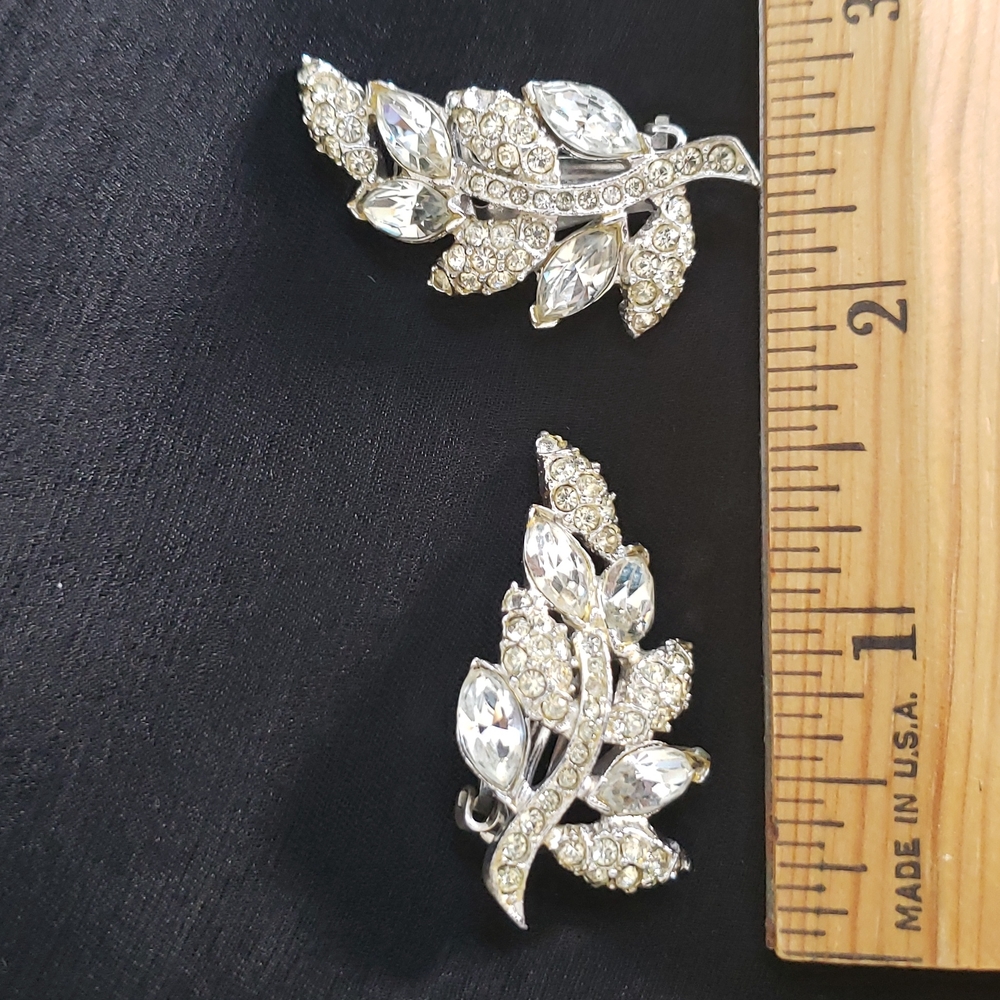 🔥HP🔥VTG Richelieu Rhinestone earclip - Picture 4 of 8